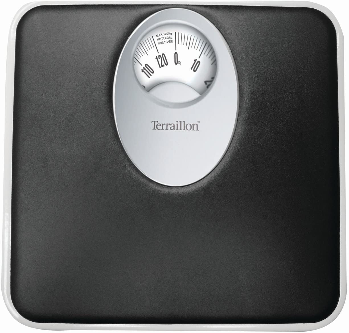 Terraillon Mechanical Personal Scale, Large Rotating Scale, 120kg, T61, Black