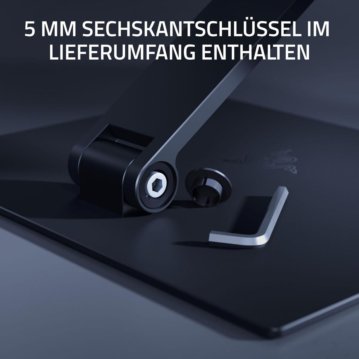 Razer Adjustable Laptop Stand - Ergonomischer höhenverstellbarer Laptop-Ständer für Laptops bis zu 18“ Zoll (höhen- und neigungsverstellbar, Robustes Aluminium, belüftetes Design) Mercury