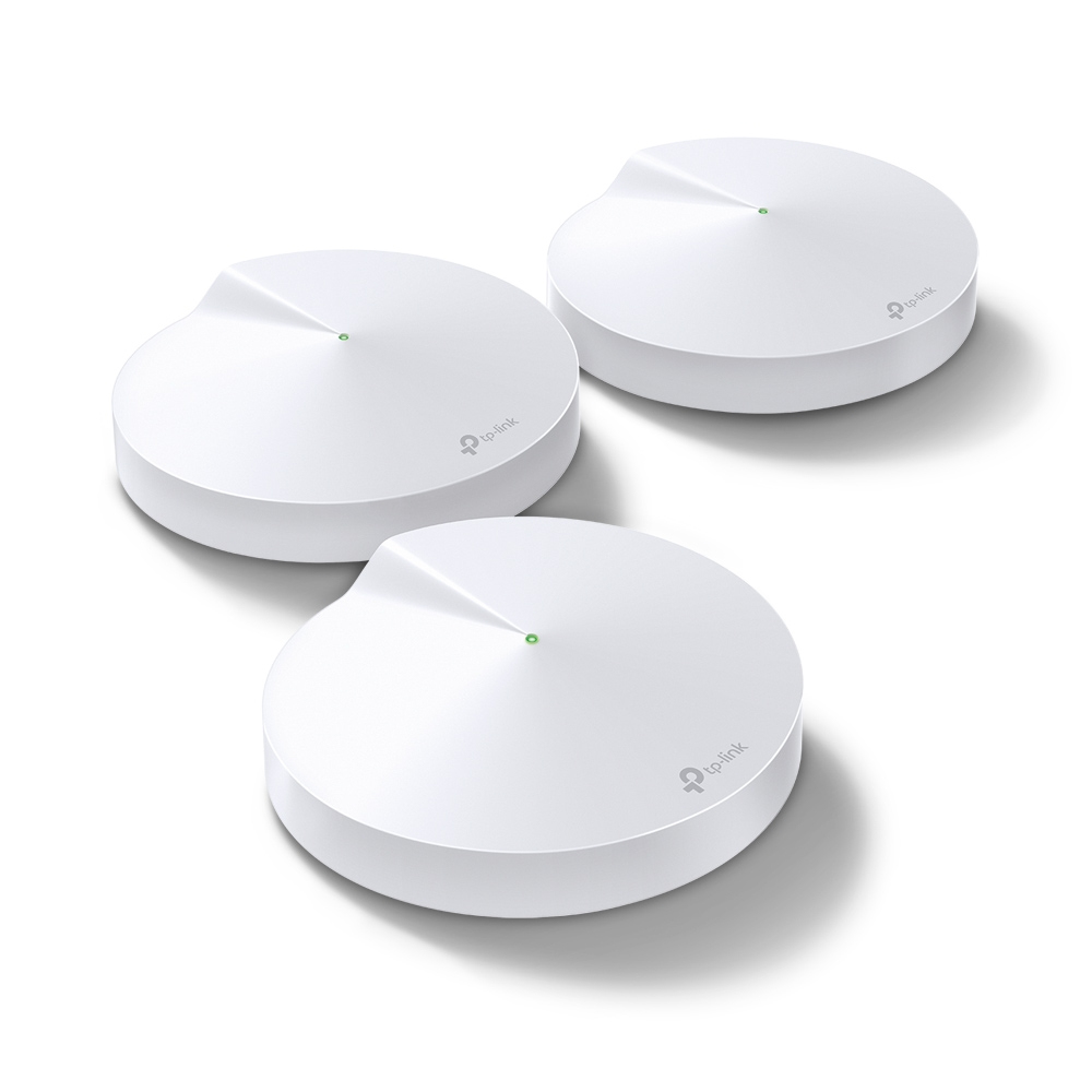 TP-Link Deco M9 Plus Mesh WLAN Router AC2200 Triband WLAN-Heimnetz-Komplettlösung (Abdeckung bis zu 600m², passt in jeder Art von Zuhause, 2x Gigabit Ports, 3pack) weiß 3-teilig Einzigartig