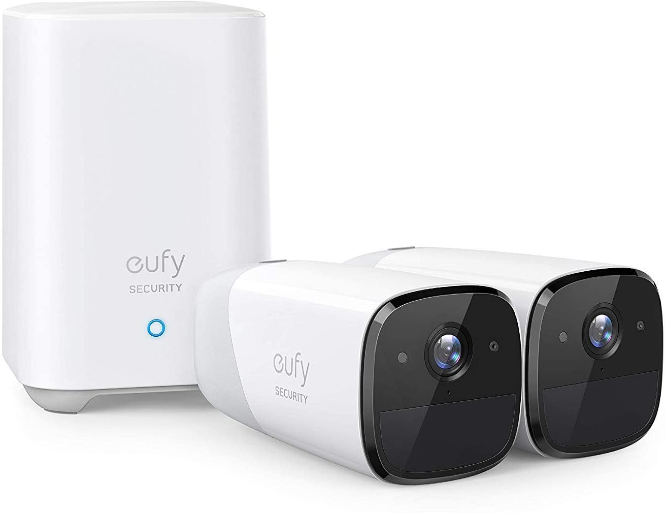Eufy Security eufyCam 2 wireless home security cameras, 365 days battery life, HD 1080p, IP67, night vision, compatible with Amazon Alexa, 2 camera kit