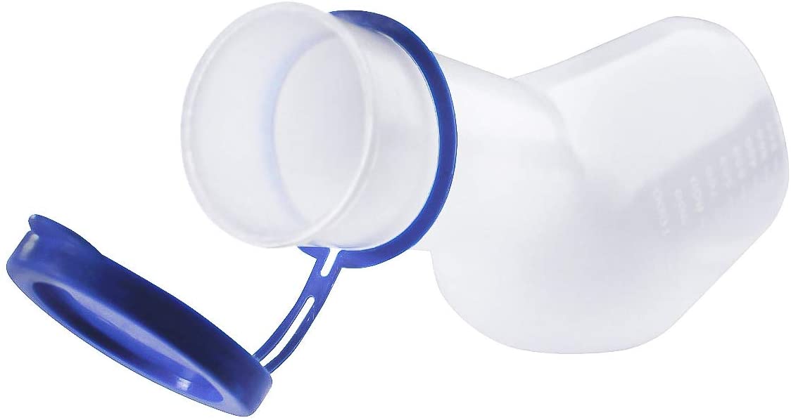 Medi-Inn urine bottle PP for men milky | 1 liter capacity | autoclavable | 1 piece