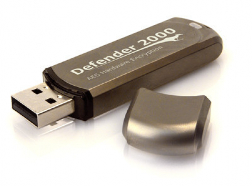 Kanguru Defender 2000 FIPS 140-2 Certified, 128Gb USB-Stick USB Typ-A 2.0 Braun