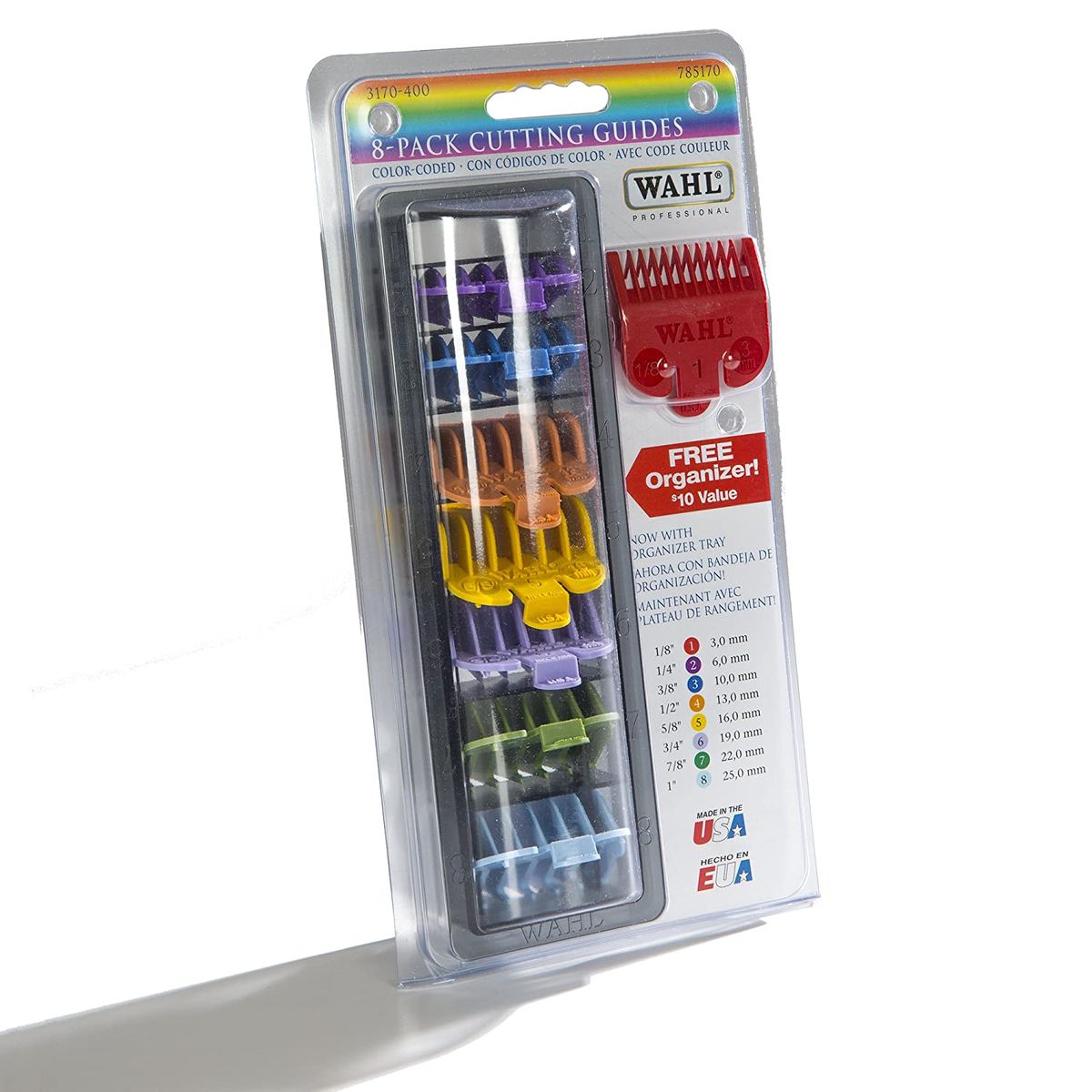 Wahl Clipper cutting aids (colored), pack of 1 (1 x 8 pieces)