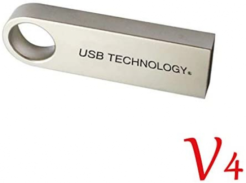 USB TECHNOLOGY 2048 Gb USB Stick - V4 - REAL KAPAZITAT - High Speed ​​- Silver - Flash Memory, high quality