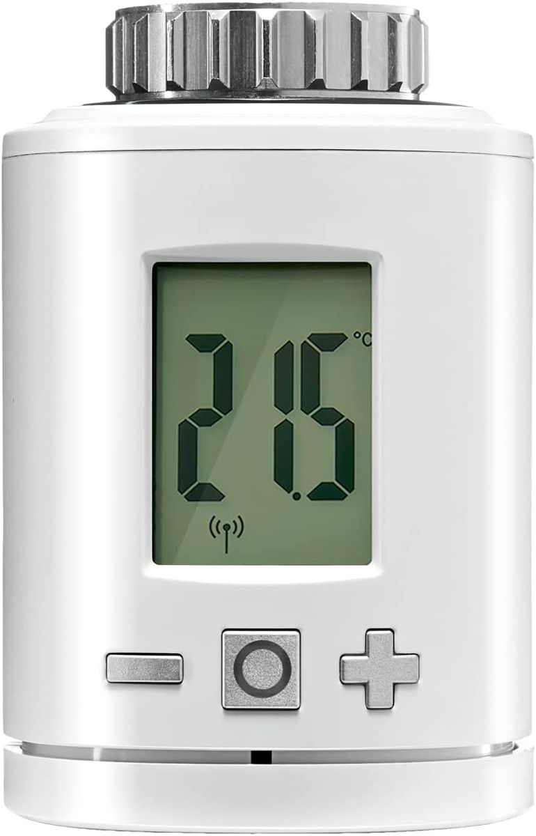 Gigaset Thermostat ONE X - Smart Home Erweiterung - Heizkörperthermostat für ein angenehmes Raumklima - regelt die Heizungstemperatur - spart Heizkosten - Home Connect Plus, Base erforderlich, weiß