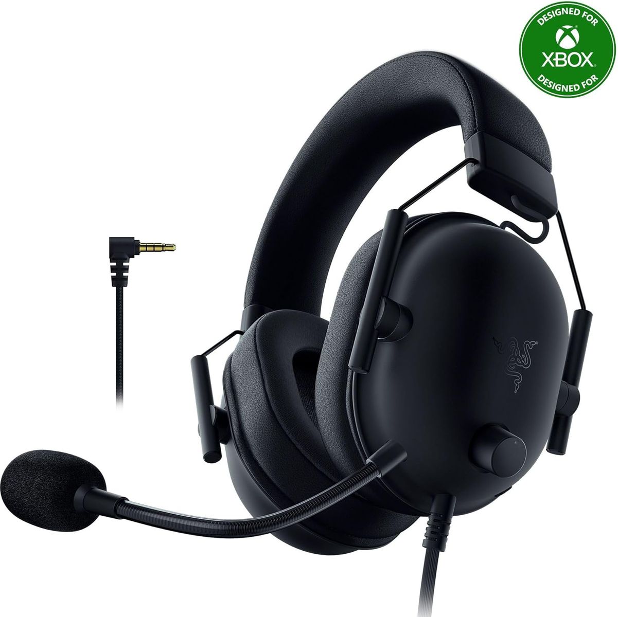 Razer Blackshark V2 X (Xbox) - Kabelgebundenes E-Sport Headset für Konsole Xbox S|X (250g, Kardioiden-Mikrofon, 50mm Treiber, Passive Geräuschunterdrückung, 3,5mm Anschluß) Schwarz